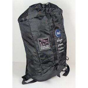 Flying Pig Marathon Cincinnati Lightweight Backpack Black Workout Runner Nylon
